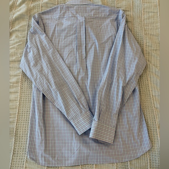 Gitman Bros USA Made Plaid Button Down Shirt 16/35 purple blue white - Picture 7 of 7